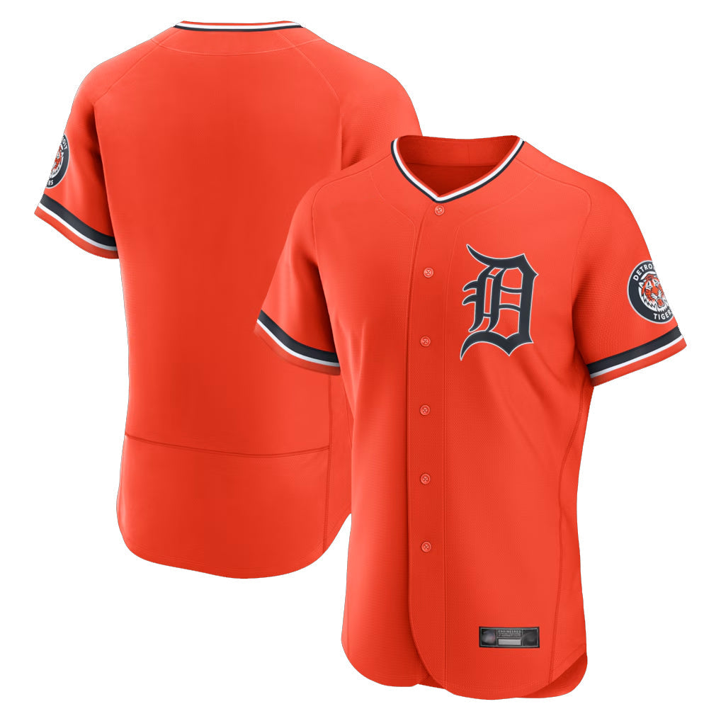 Silnrao D.Tigers ## Tigers Blank Player Orange Limited Elite Home Stitched Jerseys