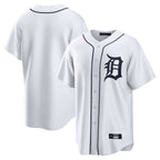 Silnrao D.Tigers ## Tigers Blank Player White Home Game Stitched Jerseys