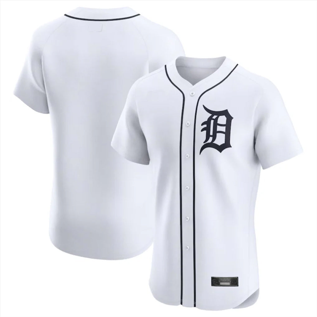 Silnrao D.Tigers ## Tigers Blank Player White Limited Elite Home Stitched Jerseys