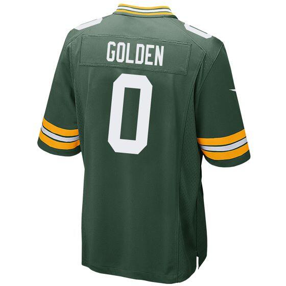 Silnrao GB.Packers #0 Matthew Golden Home Game Stitched Jerseys