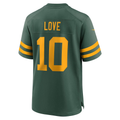 Silnrao GB.Packers #10 Jordan Love Green Alternate Game Stitched Jerseys