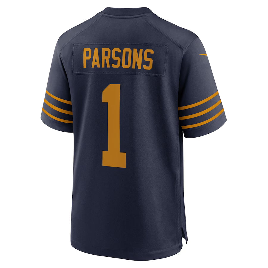 Silnrao GB.Packers #1 Micah Parsons Player Navy The 1923 Classic Home Game Stitched Jerseys