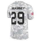 Silnrao GB.Packers #29 Xavier McKinney Player Arctic Camo Salute to Service Stitched Jerseys