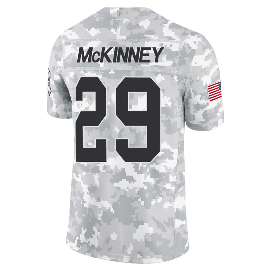 Silnrao GB.Packers #29 Xavier McKinney Player Arctic Camo Salute to Service Stitched Jerseys