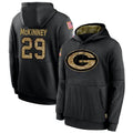 Silnrao GB.Packers #29 Xavier McKinney Player Black Salute To Service Hoodies Game Stitched Jerseys