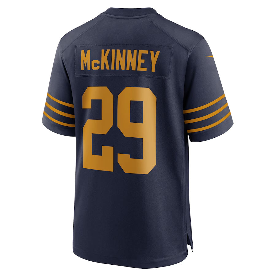 Silnrao GB.Packers #29 Xavier McKinney Player Navy The 1923 Classic Game Stitched Jerseys
