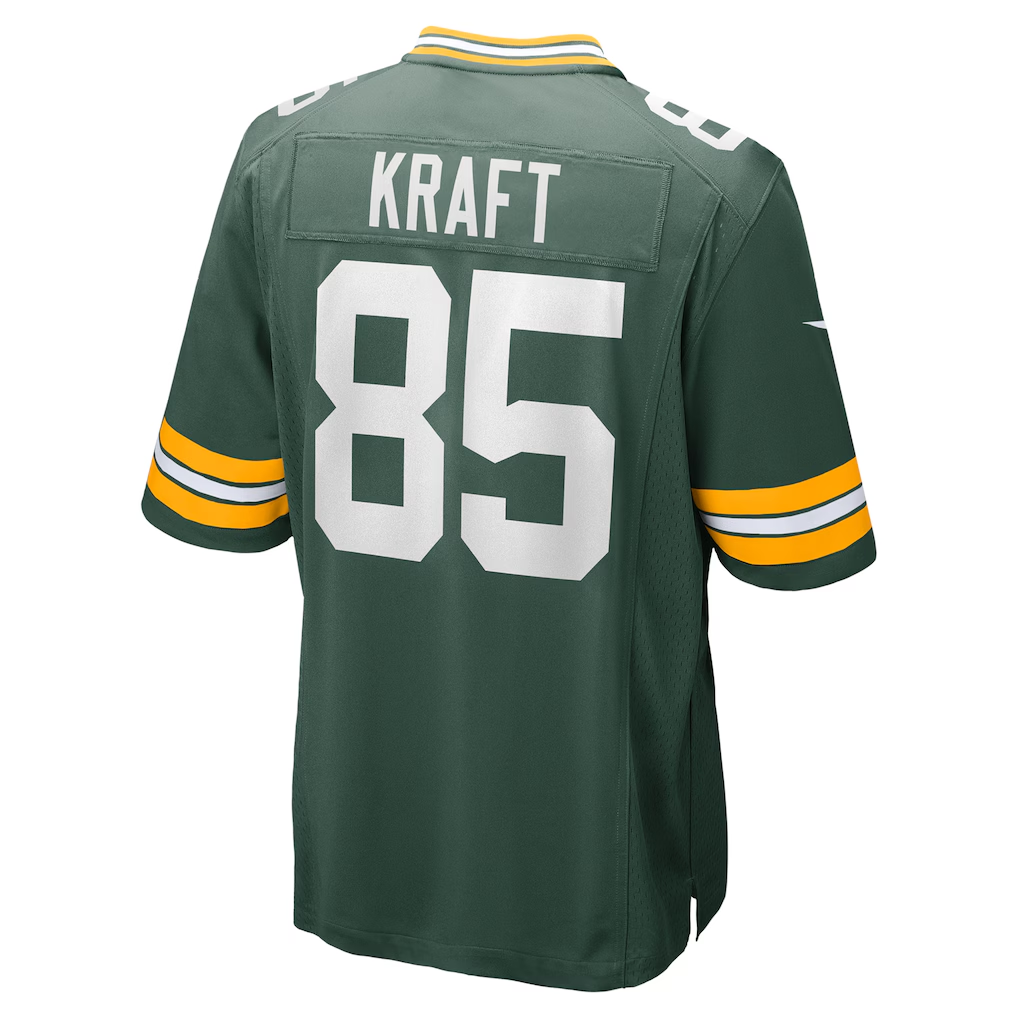 Silnrao GB.Packers #85 Tucker Kraft Green Game Stitched Jerseys