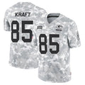 Silnrao GB.Packers #85 Tucker Kraft Player Arctic Camo Salute to Service Stitched Jerseys