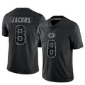 Silnrao GB.Packers #8 Josh Jacobs Player Black RFLCTV Limited Stitched Jerseys