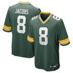 Silnrao GB.Packers #8 Josh Jacobs Player Green Replica Game Stitched Jerseys