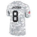 Silnrao GB.Packers #8 Josh Jacobs Player Limited Arctic Camo Salute to Service Stitched Jerseys
