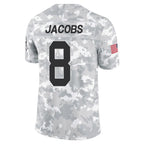 Silnrao GB.Packers #8 Josh Jacobs Player Limited Arctic Camo Salute to Service Stitched Jerseys