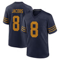 Silnrao GB.Packers #8 Josh Jacobs Player Navy The 1923 Classic Game Stitched Jersey