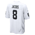 Silnrao GB.Packers #8 Josh Jacobs Player White Home Game Stitched Jerseys