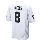 Silnrao GB.Packers #8 Josh Jacobs Player White Home Game Stitched Jerseys