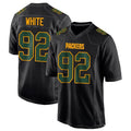 Silnrao GB.Packers #92 Reggie White Player Black Fashion Game Stitched Jerseys