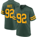 Silnrao  GB.Packers #92 Reggie White Player Limited Green Alternate Vapor Stitched Jerseys