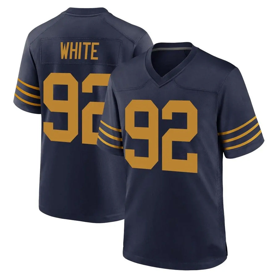 Silnrao GB.Packers #92 Reggie White Player Navy The 1923 Classic Game Stitched Jerseys