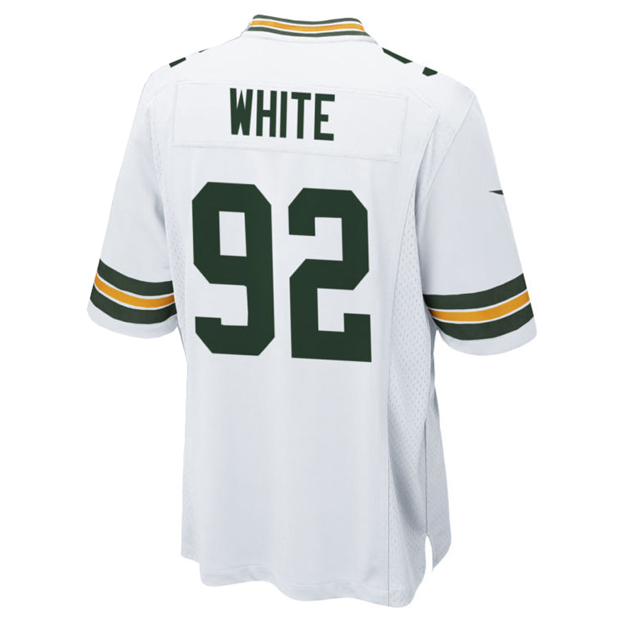 Silnrao GB.Packers #92 Reggie White Player White Home Game Stitched Jerseys