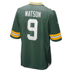 Silnrao GB.Packers #9 Christian Watson Green Game Stitched Jerseys