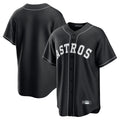 Silnrao H.Astros Black Home Game Blank Player Stitched Jerseys