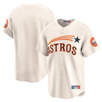 Silnrao H.Astros Cream Throwback Cooperstown Collection Limited Blank Player Stitched Jerseys