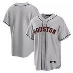 Silnrao H.Astros Gray Home Game Blank Player Stitched Jerseys