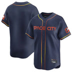 Silnrao H.Astros Navy City Connect Limited Home Blank Player Stitched Jerseys