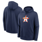 Silnrao H.Astros Navy Club Fleece Pullover Hoodie Blank Player Stitched Jerseys