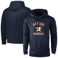 Silnrao H.Astros Navy Pullover Hoodie Blank Player Stitched Jerseys