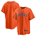 Silnrao H.Astros Orange Home Game Blank Player Stitched Jerseys