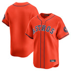 Silnrao H.Astros Orange Home Limited Blank Player Stitched Jerseys
