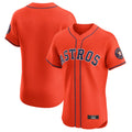 Silnrao H.Astros Orange Home Limited Elite Blank Player Stitched Jerseys