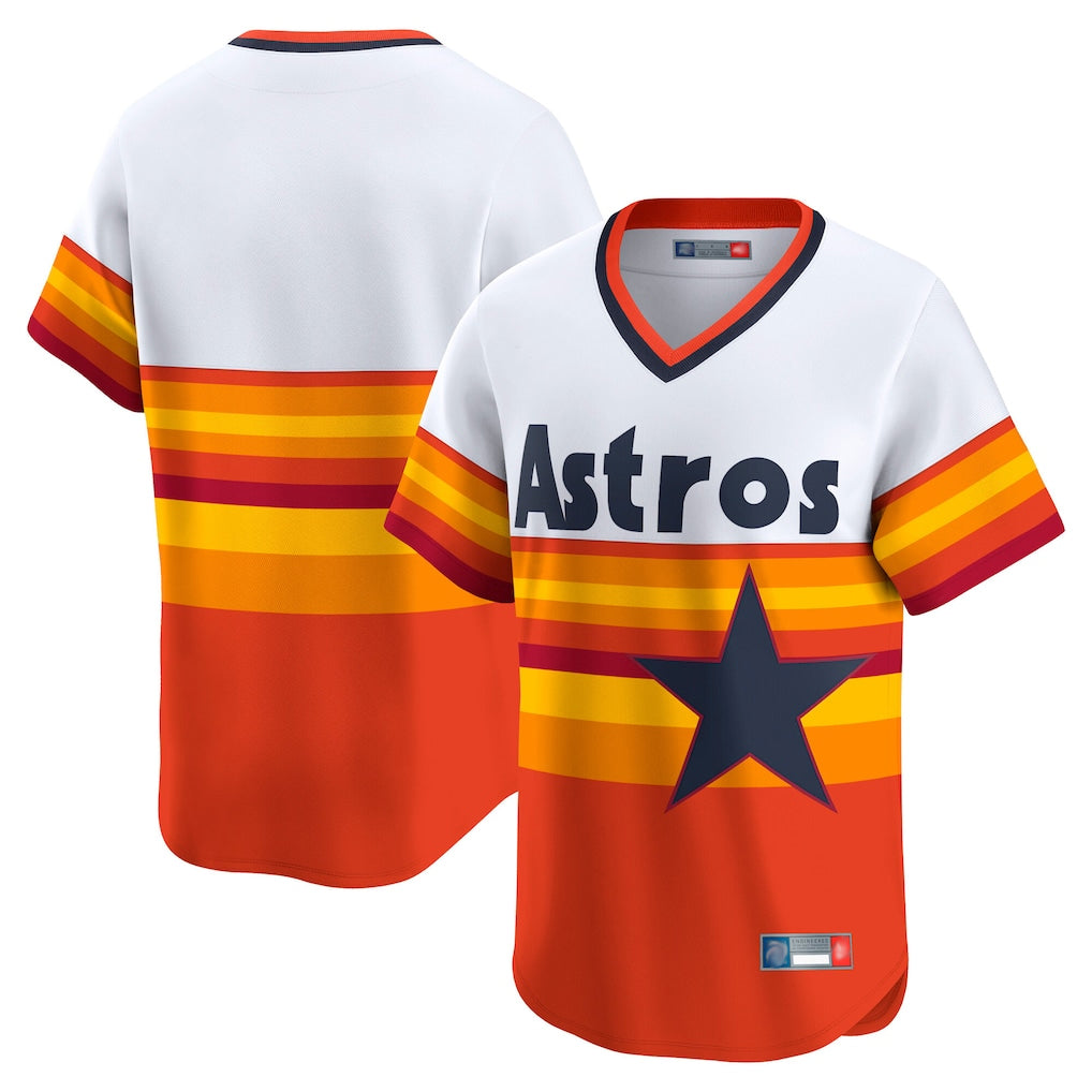 Silnrao H.Astros Rainbow Cooperstown Collection T-shirt Blank Player Stitched Jerseys