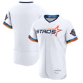 Silnrao H.Astros White City Connect Limited Elite Home Blank Player Stitched Jerseys