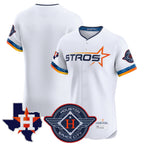 Silnrao H.Astros White City Connect Texas Patch Vapor Premier Blank Player Limited Elite Home Stitched Jerseys