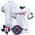 Silnrao H.Astros White City Connect Texas Patch Vapor Premier Blank Player Limited Home Stitched Jerseys