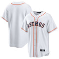 Silnrao H.Astros White Home Game Blank Player Stitched Jerseys