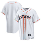 Silnrao H.Astros White Home Game Blank Player Stitched Jerseys