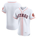 Silnrao H.Astros White Home Limited Elite Blank Player Stitched Jerseys