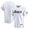 Silnrao H.Astros White Throwback Cooperstown Collection Limited Blank Player Stitched Jerseys