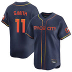 Silnrao H.Astros #11 Cam Smith Player Navy City Connect Home Limited Stitched Jerseys