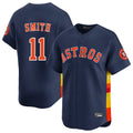 Silnrao H.Astros #11 Cam Smith Player Navy Home Limited Stitched Jerseys