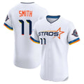 Silnrao H.Astros #11 Cam Smith Player White City Connect Limited Elite Home Stitched Jerseys
