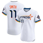 Silnrao H.Astros #11 Cam Smith Player White City Connect Limited Elite Home Stitched Jerseys