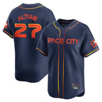 Silnrao H.Astros #27 Jose Altuve Player Navy City Connect Limited Home Stitched Jerseys