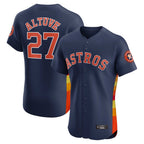 Silnrao H.Astros #27 Jose Altuve Player Navy Limited Elite Home Stitched Jerseys
