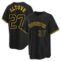 Silnrao H.Astros #27 Jose Altuve Player Snake Skin City Home Game Stitched Jerseys