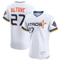 Silnrao H.Astros #27 Jose Altuve Player White City Connect Limited Elite Home Stitched Jerseys