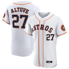 Silnrao H.Astros #27 Jose Altuve Player White Limited Elite Home Stitched Jerseys